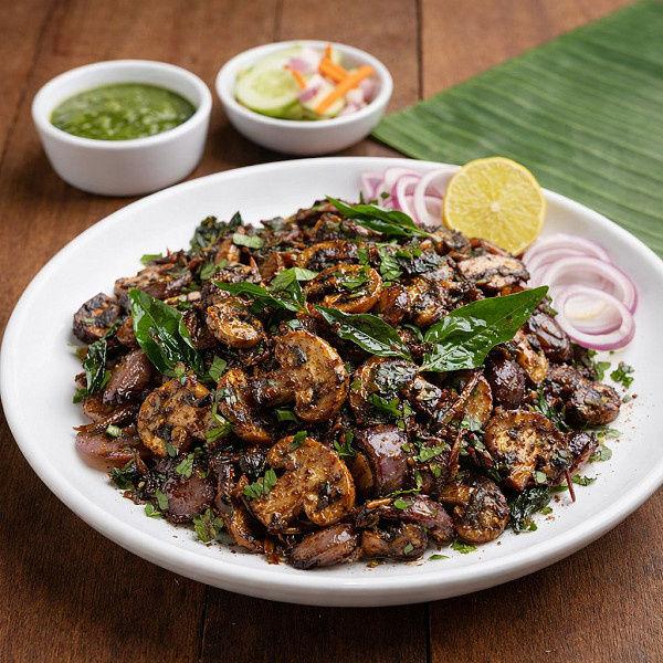Chettinadu Mushroom Masala